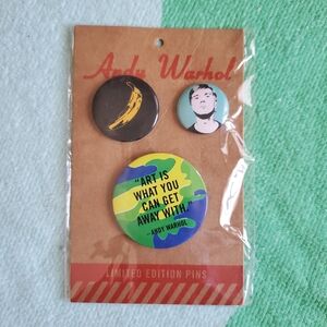 Andy Warhol Limited Edition Pin Set - Multicolor